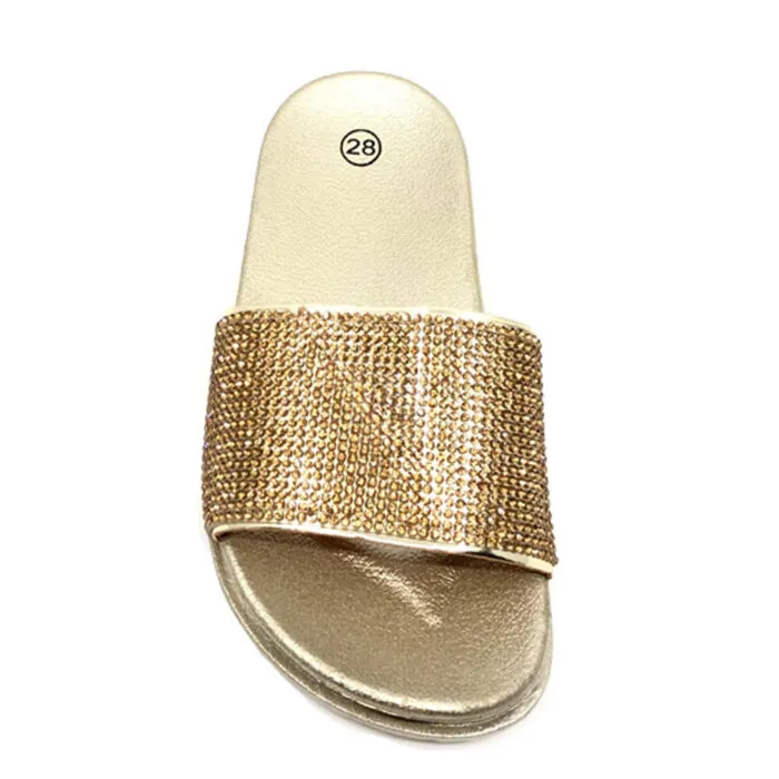 Queen Accessories - Slide παιδικό G3619 Χρυσό - Image 2