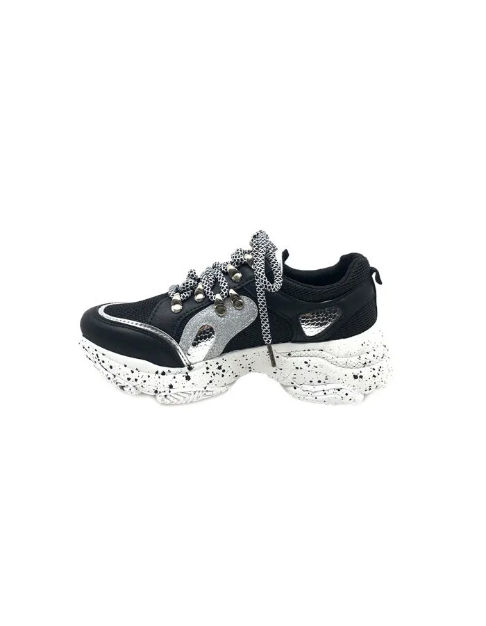 Queen Accessories - Γυναικεία Sneakers B9126 Μαύρο - Image 2